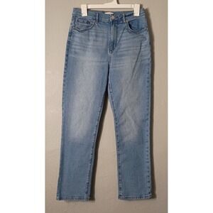 Ann Taylor Loft Outlet Sz 8P Petite Jeans Modern Slim Straight Denim Light Wash